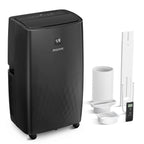 Climatiseur portable avec chauffage – 12000 BTU de refroidissement et 10000 BTU de chauffage pour les pièces jusqu'à 700 pieds carrés.