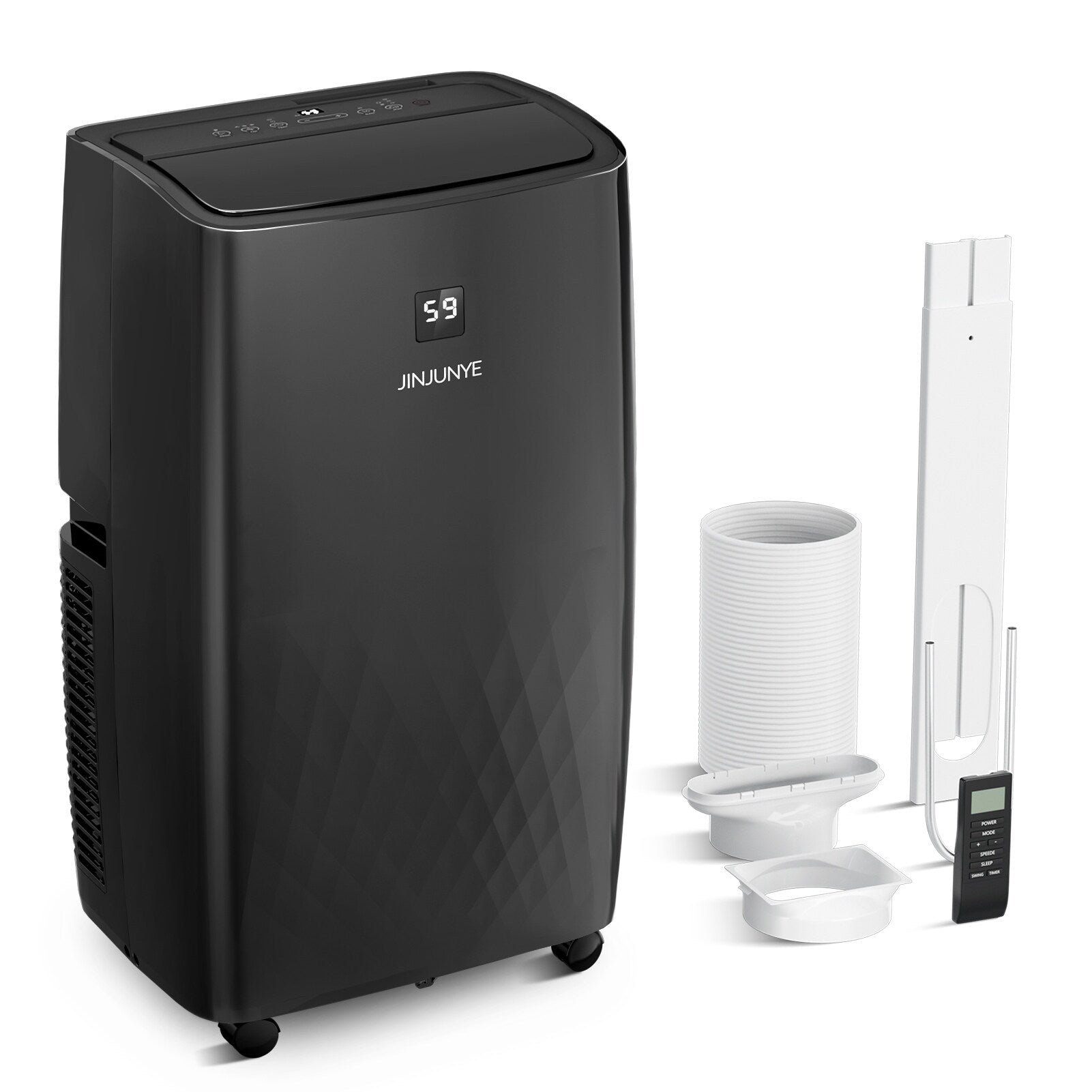 Climatiseur portable avec chauffage – 12000 BTU de refroidissement et 10000 BTU de chauffage pour les pièces jusqu'à 700 pieds carrés.