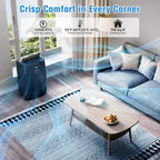 Climatiseur portable avec chauffage – 12000 BTU de refroidissement et 10000 BTU de chauffage pour les pièces jusqu'à 700 pieds carrés.