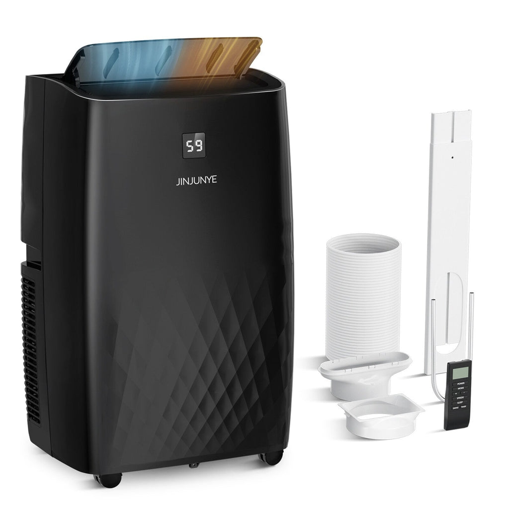 Climatiseur portable avec chauffage – 12000 BTU de refroidissement et 10000 BTU de chauffage pour les pièces jusqu'à 700 pieds carrés.