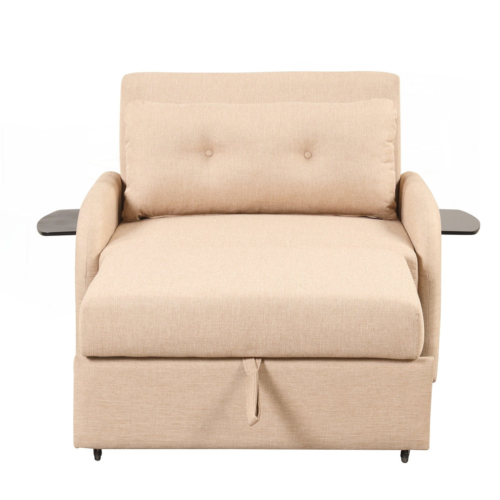 Canapé-lit gigogne 3 en 1 avec 2 tables d'appoint