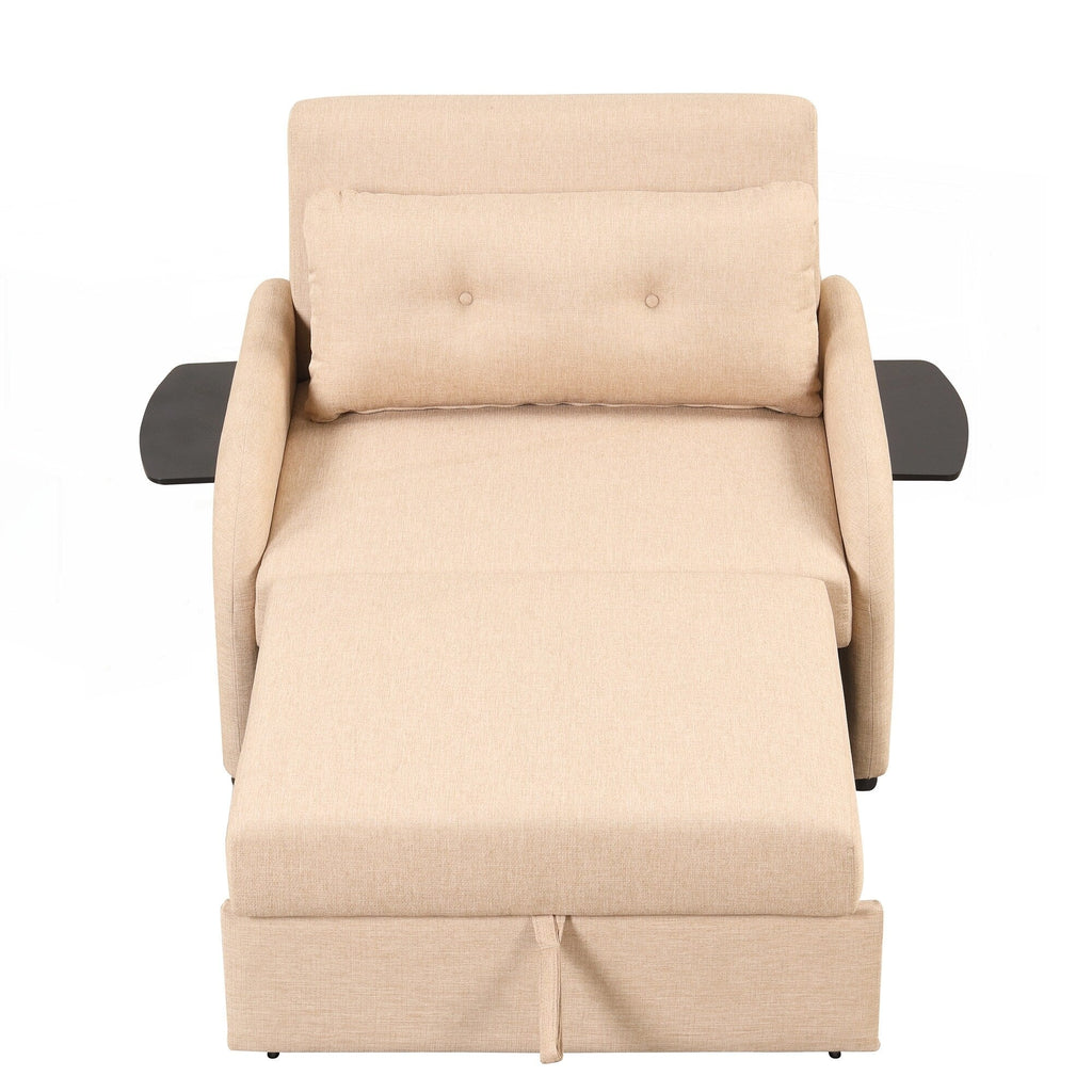 Canapé-lit gigogne 3 en 1 avec 2 tables d'appoint