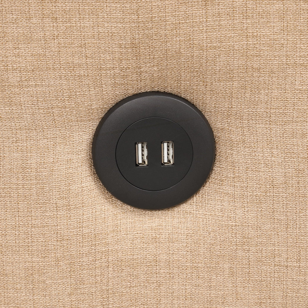 Canapé-lit gigogne 3 en 1 avec 2 tables d'appoint