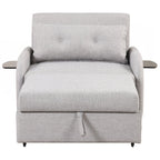 Canapé-lit gigogne 3 en 1 avec 2 tables d'appoint