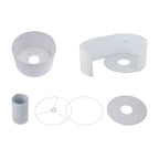 Lampe de sol à arche réglable en acier Q-Max 81 avec abat-jour extra large et socle en marbre