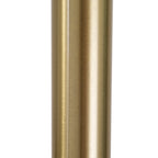 Lampe de sol à arche réglable en acier Q-Max 81 avec abat-jour extra large et socle en marbre