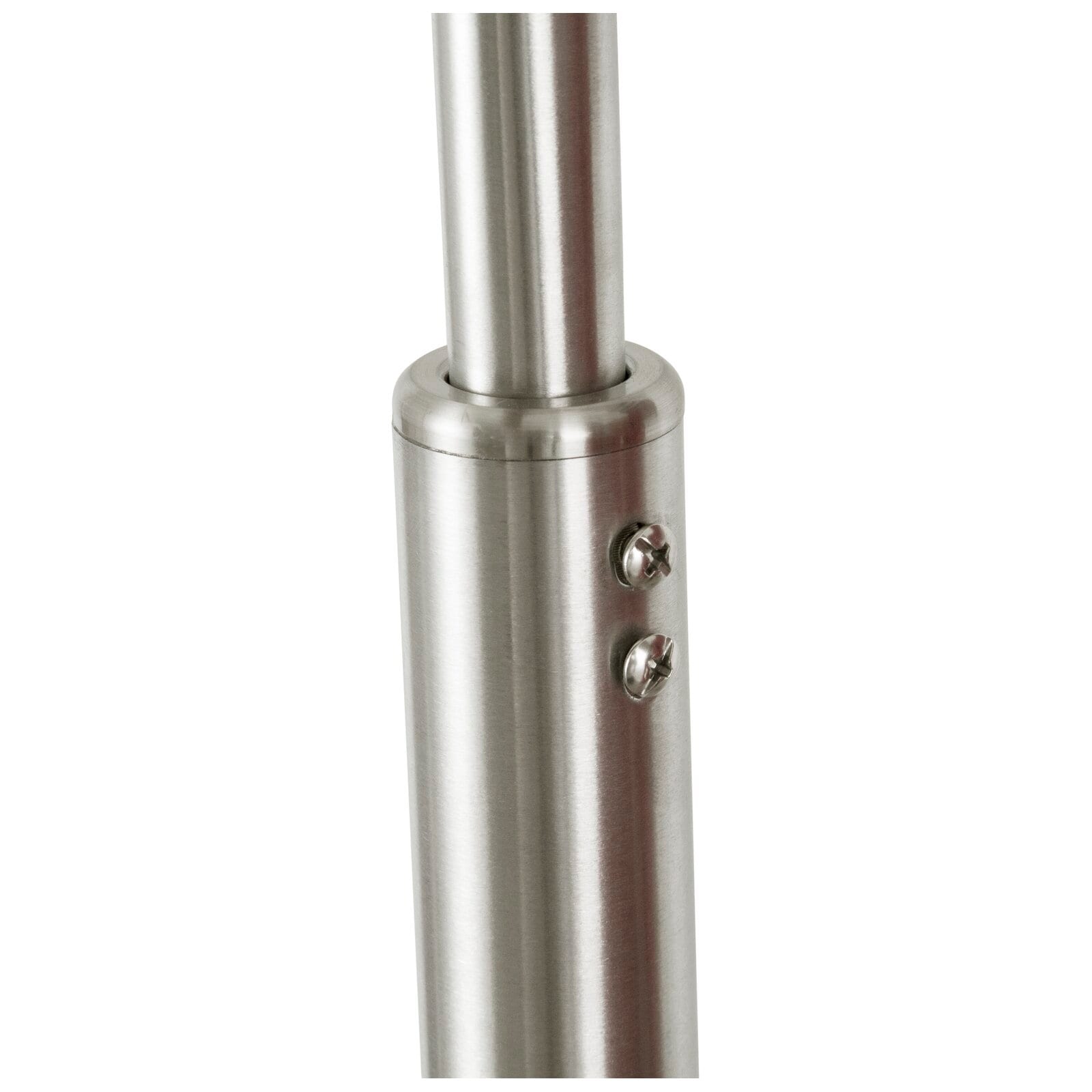 Lampe de sol à arche réglable en acier Q-Max 81 avec abat-jour extra large et socle en marbre