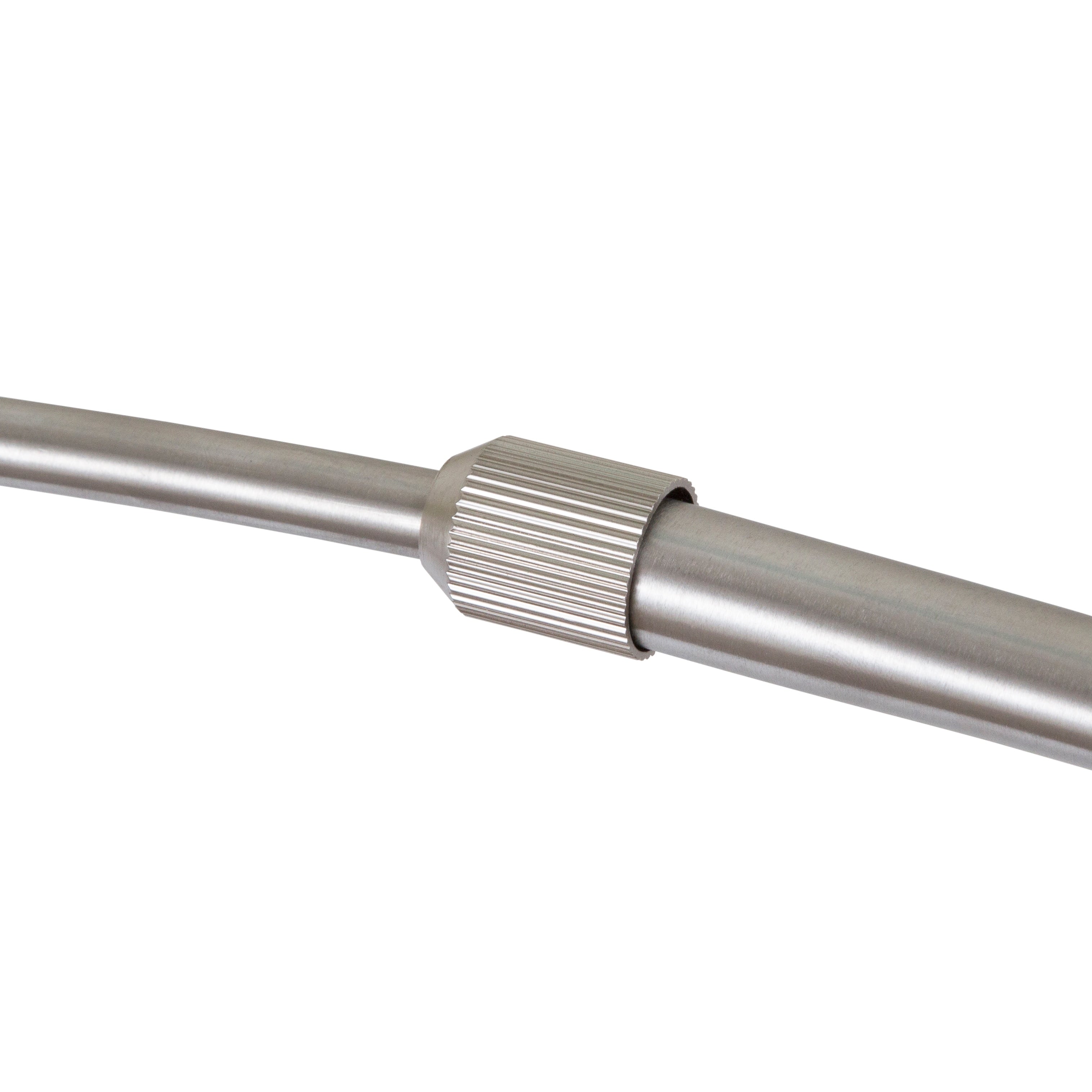 Lampe de sol à arche réglable en acier Q-Max 81 avec abat-jour extra large et socle en marbre