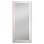 Grand miroir en bois de grange - Blanc vieilli - 62X27