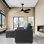 Canapé d'angle réversible avec lit escamotable, chaise longue avec rangement intégré, pieds robustes,