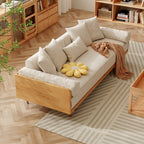 Canapé trois places Romison en lin