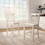 Chaises de bar Ronda à dossier double en X (lot de 2)