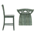 Chaises de bar Ronda à dossier double en X (lot de 2)