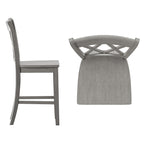 Chaises de bar Ronda à dossier double en X (lot de 2)