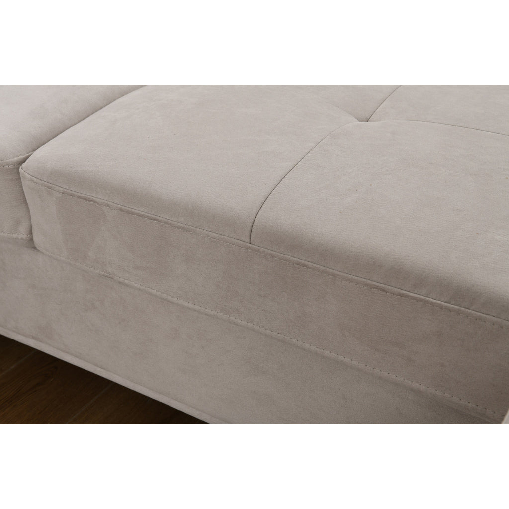 Canapé d'angle surdimensionné Roomfitters 122 avec méridienne et rangement, canapé contemporain en forme de U 7 places