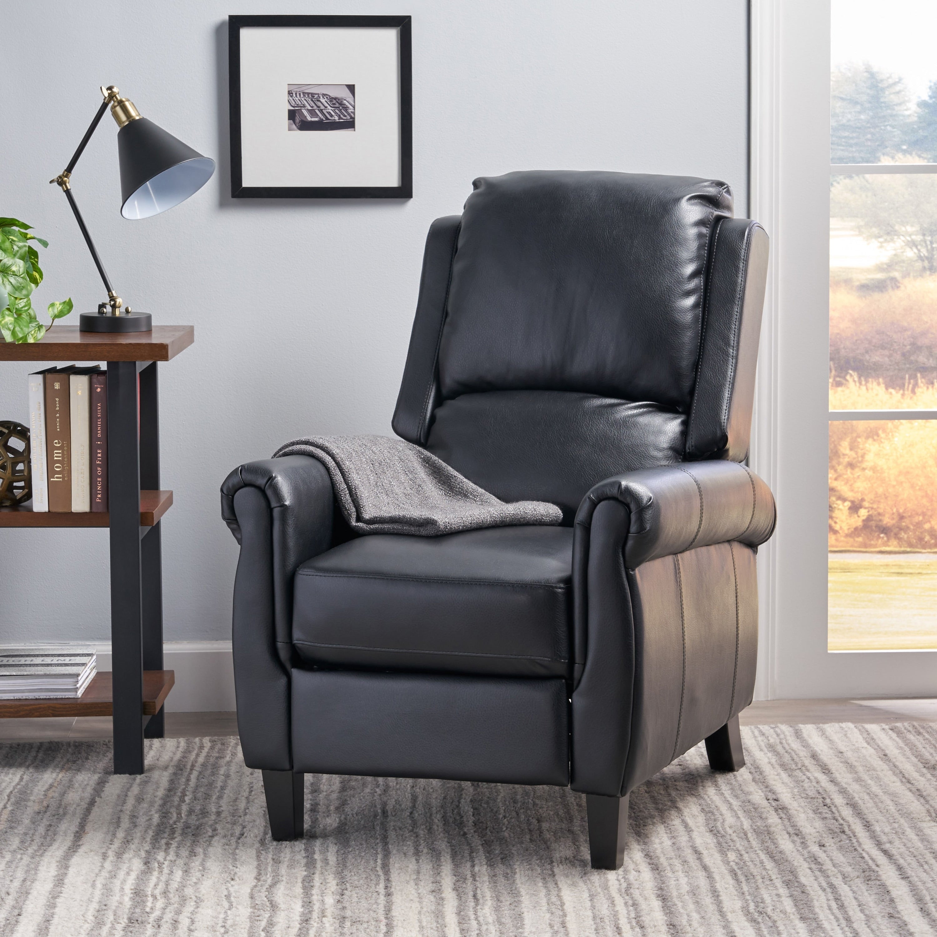 Fauteuil inclinable Roomfitters Ultimate Comfort en cuir PU avec dossier inclinable, fauteuil inclinable luxueux pour salon ou chambre à coucher