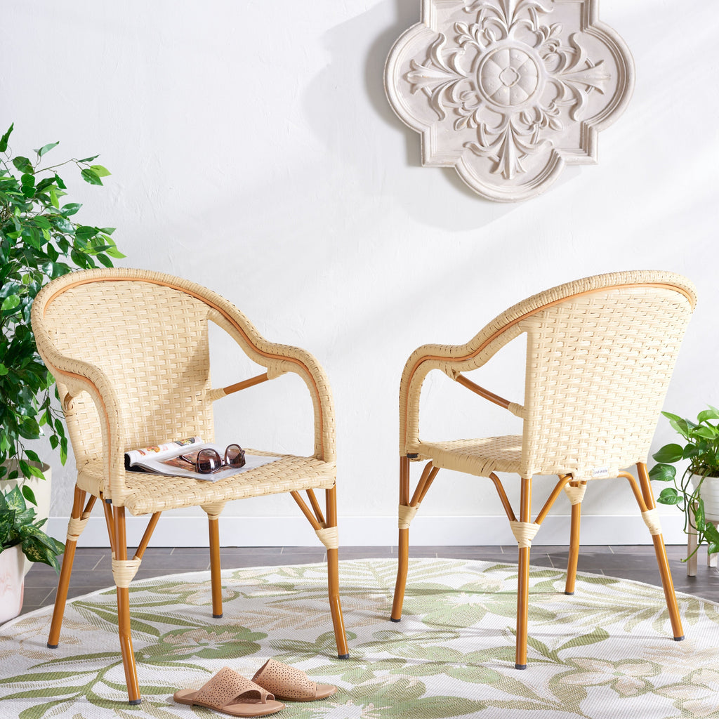 Fauteuil Doreth de SAFAVIEH (lot de 2) - 23 cm (L) x 36 cm (P) x 25 cm (H)