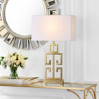 SAFAVIEH Lighting Chantelle, lampe de table antique dorée de 74 cm (lot de 2) - 16W x 9D x 74H