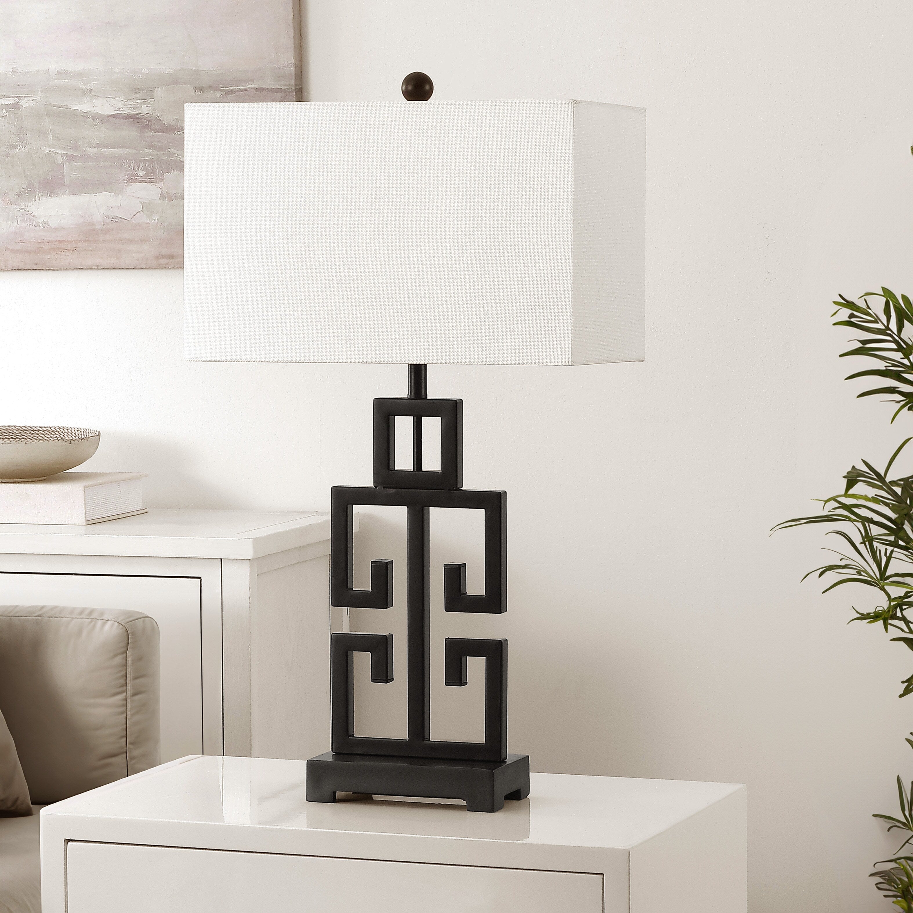 SAFAVIEH Lighting Chantelle, lampe de table antique dorée de 74 cm (lot de 2) - 16W x 9D x 74H