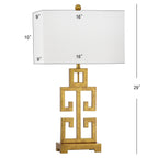 SAFAVIEH Lighting Chantelle, lampe de table antique dorée de 74 cm (lot de 2) - 16W x 9D x 74H