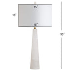 Lampe de table LED en albâtre Giorgiana de 76 cm (30 pouces) de SAFAVIEH Lighting - 38x38x76 cm (15x15x30 pouces) - 15Wx15Dx30H