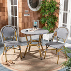 Chaises de salle à manger empilables SAFAVIEH Marolyn (lot de 2) - 45,7 cm (L) x 55,9 cm (P) x 88,9 cm (H)