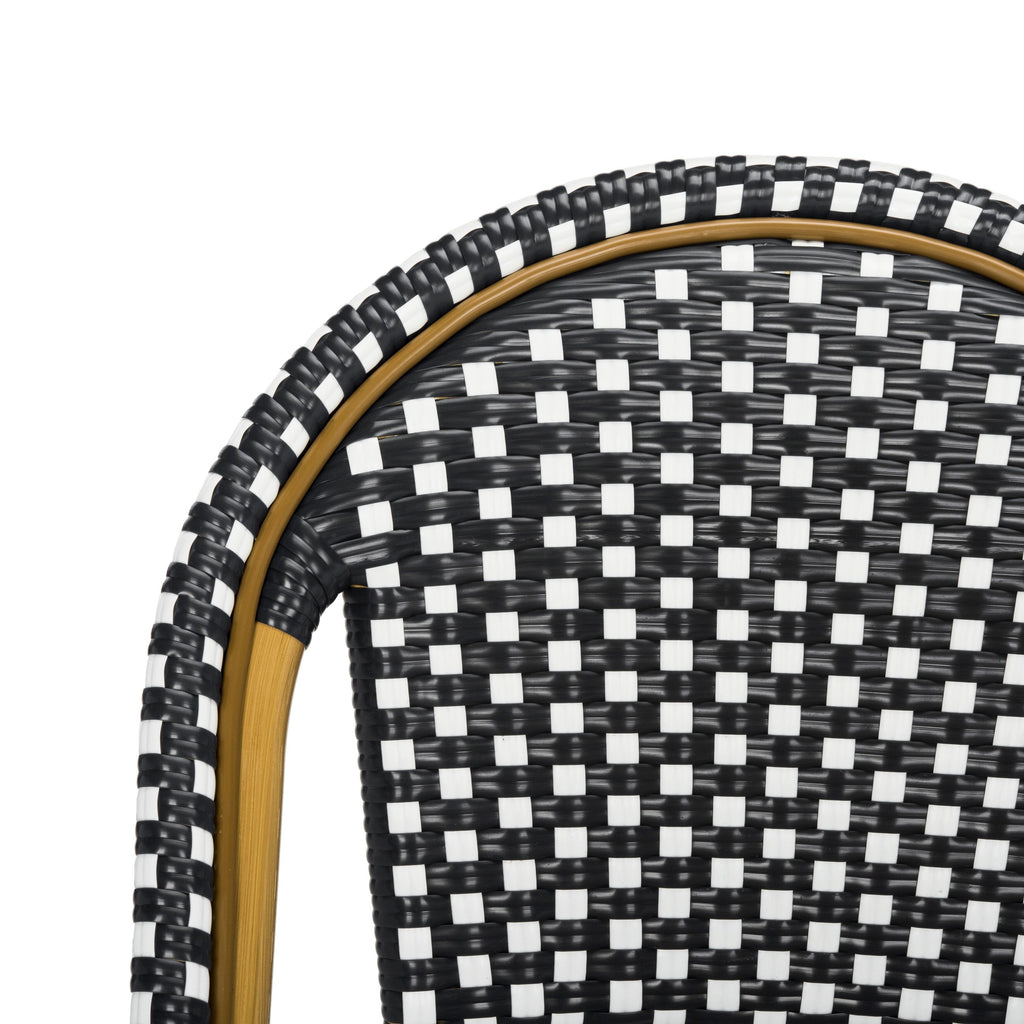 Chaises de salle à manger empilables SAFAVIEH Marolyn (lot de 2) - 45,7 cm (L) x 55,9 cm (P) x 88,9 cm (H)