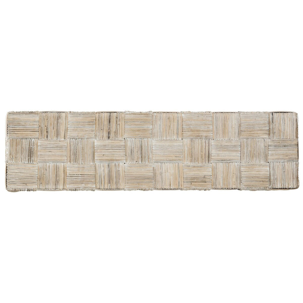 Table console en rotin SAFAVIEH Mindel - 51L x 14P x 32H (mesures en pouces)