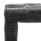 Table console en rotin SAFAVIEH Mindel - 51L x 14P x 32H (mesures en pouces)