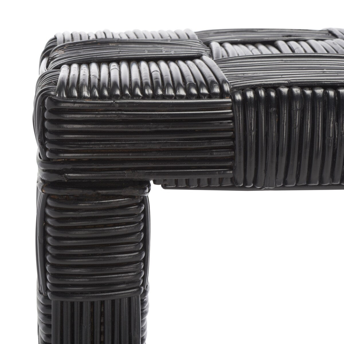 Table console en rotin SAFAVIEH Mindel - 51L x 14P x 32H (mesures en pouces)