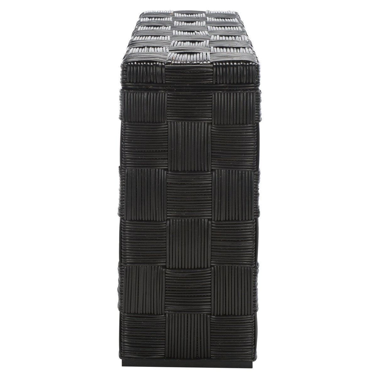 Table console en rotin SAFAVIEH Mindel - 51L x 14P x 32H (mesures en pouces)