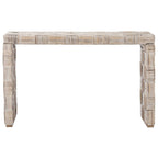 Table console en rotin SAFAVIEH Mindel - 51L x 14P x 32H (mesures en pouces)