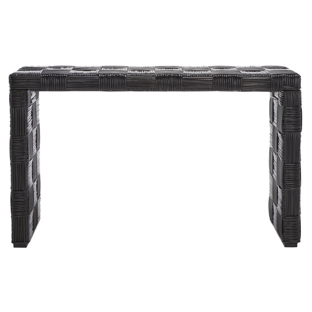Table console en rotin SAFAVIEH Mindel - 51L x 14P x 32H (mesures en pouces)