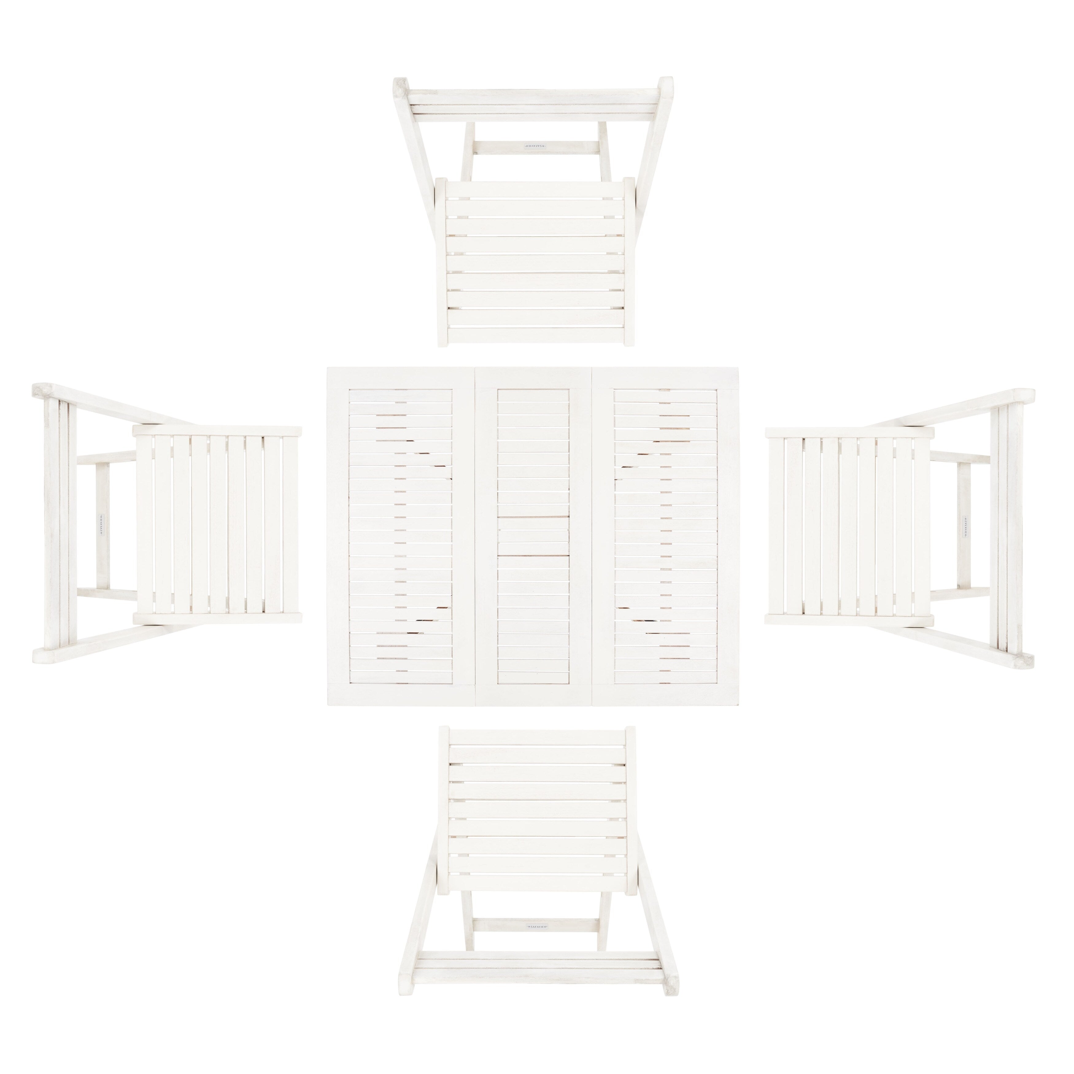 Ensemble de salle à manger d'extérieur SAFAVIEH Brandy 5 pièces - 43 po L x 35 po P x 29 po H