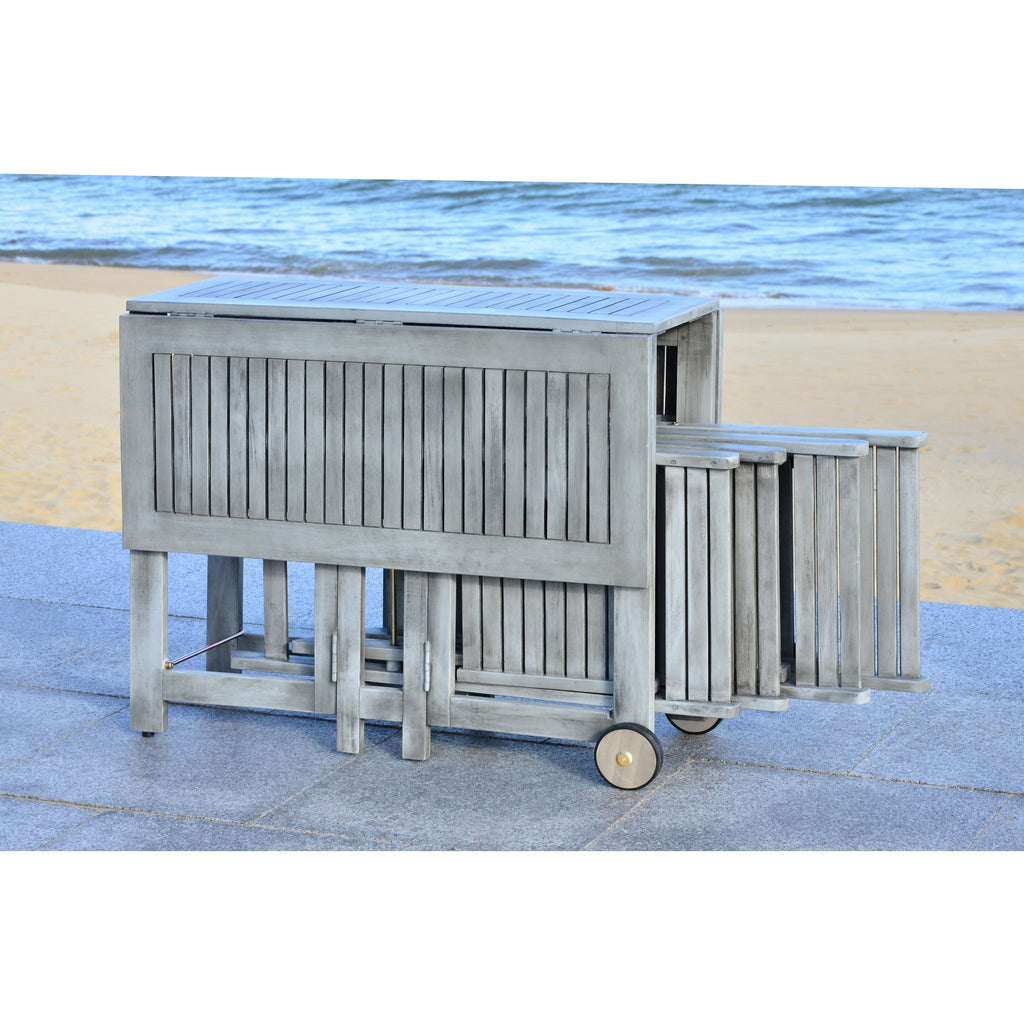 Ensemble de salle à manger d'extérieur SAFAVIEH Brandy 5 pièces - 43 po L x 35 po P x 29 po H