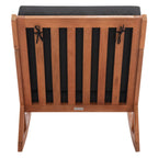 Chaise à bascule d'extérieur Makaila de SAFAVIEH avec coussin - 66L x 79P x 97H (cm)