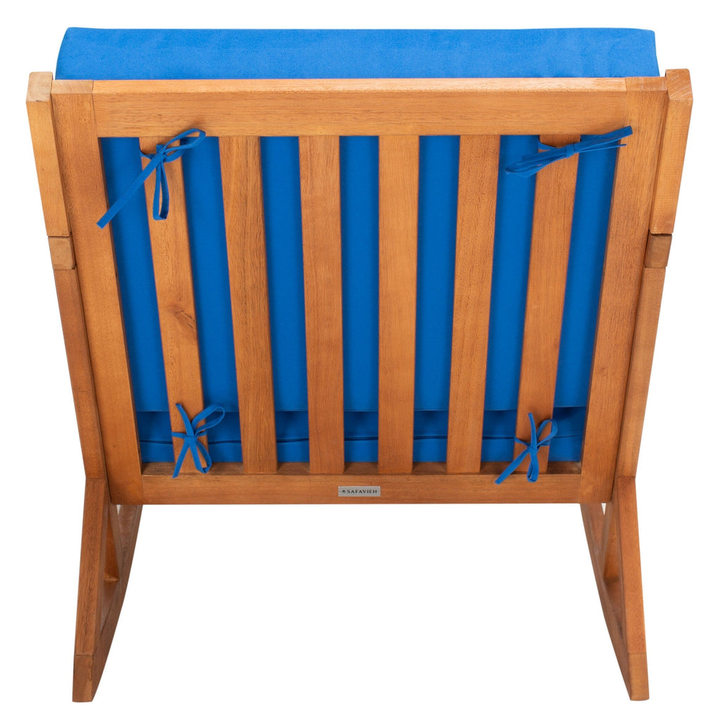 Chaise à bascule d'extérieur Makaila de SAFAVIEH avec coussin - 66L x 79P x 97H (cm)