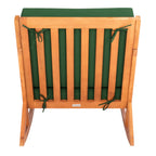 Chaise à bascule d'extérieur Makaila de SAFAVIEH avec coussin - 66L x 79P x 97H (cm)