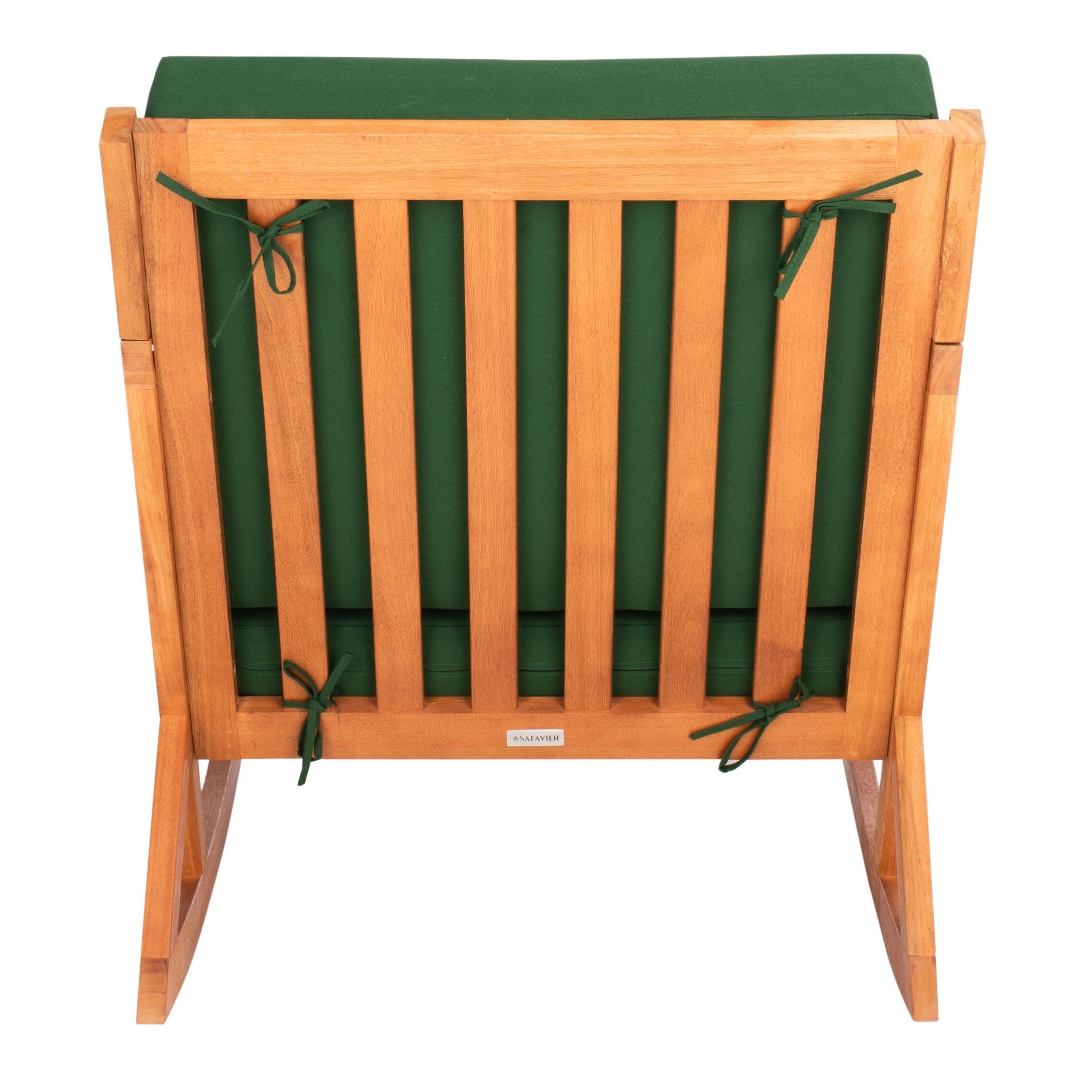 Chaise à bascule d'extérieur Makaila de SAFAVIEH avec coussin - 66L x 79P x 97H (cm)