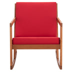 Chaise à bascule d'extérieur Makaila de SAFAVIEH avec coussin - 66L x 79P x 97H (cm)