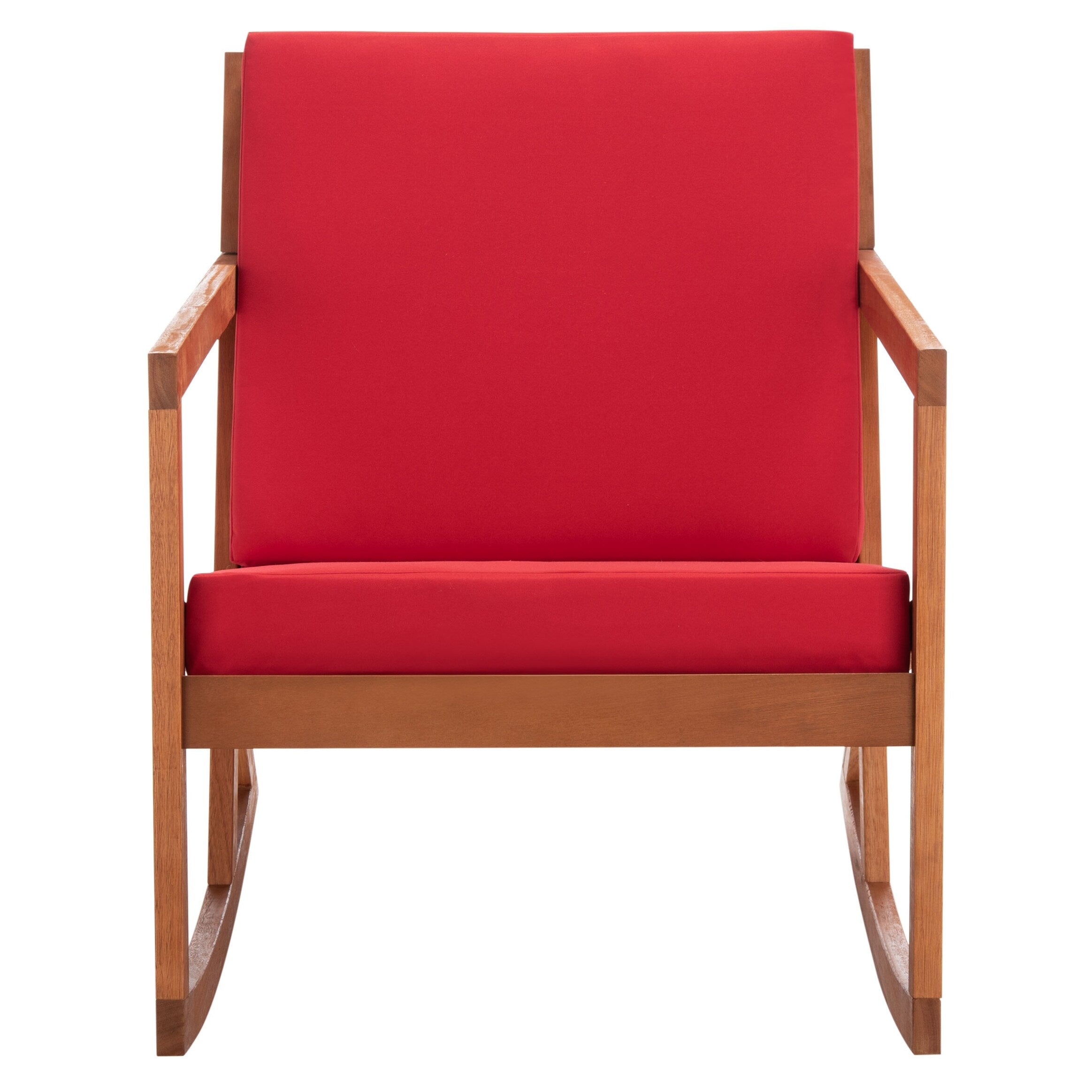 Chaise à bascule d'extérieur Makaila de SAFAVIEH avec coussin - 66L x 79P x 97H (cm)