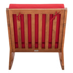 Chaise à bascule d'extérieur Makaila de SAFAVIEH avec coussin - 66L x 79P x 97H (cm)