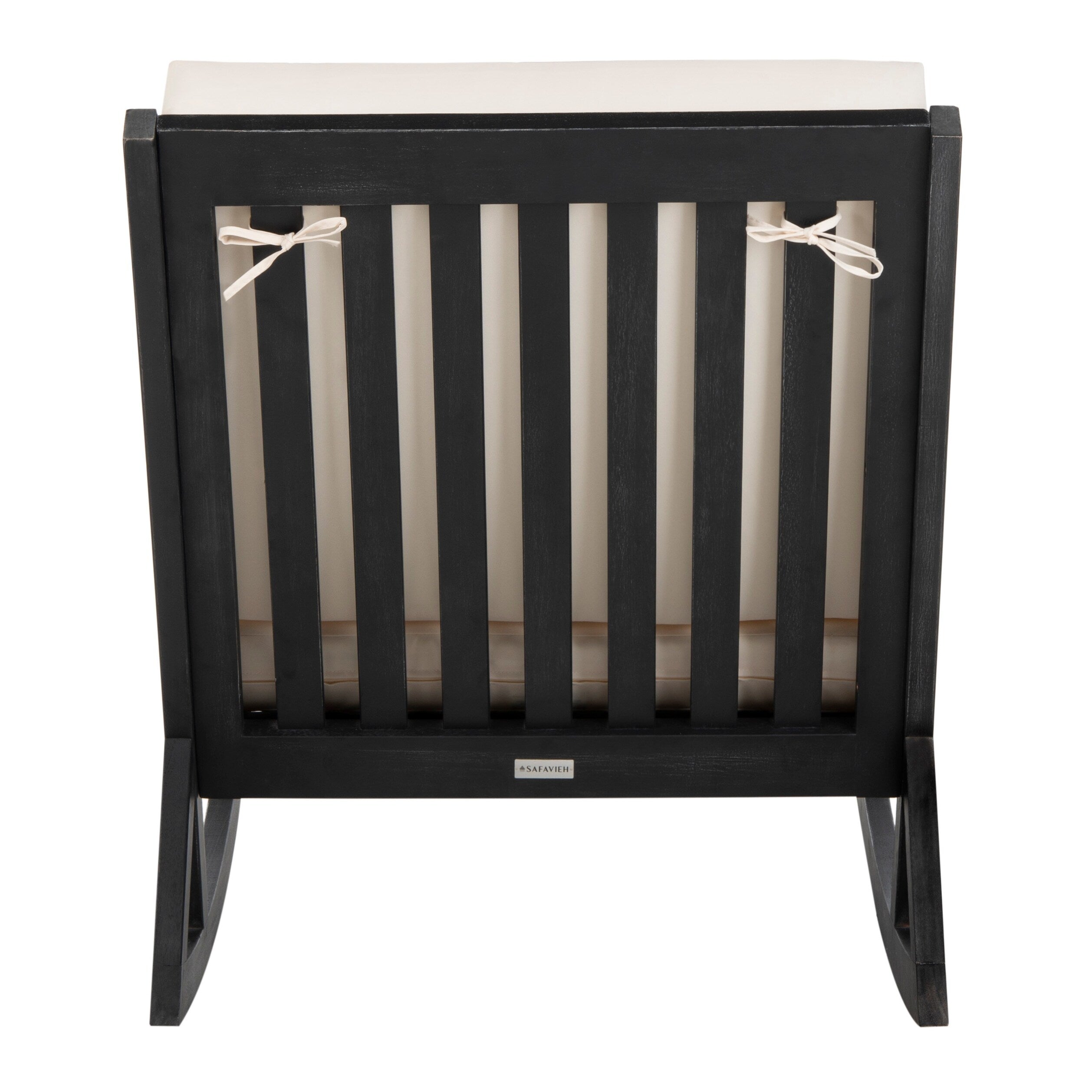 Chaise à bascule d'extérieur Makaila de SAFAVIEH avec coussin - 66L x 79P x 97H (cm)