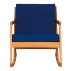 Chaise à bascule d'extérieur Makaila de SAFAVIEH avec coussin - 66L x 79P x 97H (cm)