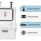 SKTAKOL Glacière isotherme portable 16 quarts, étanche, 24 boîtes de glace - Voir les détails