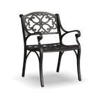 Ensemble de salle à manger d'extérieur 7 pièces Sanibel en aluminium bronze avec table ovale de 72 pouces et six fauteuils par Homestyles