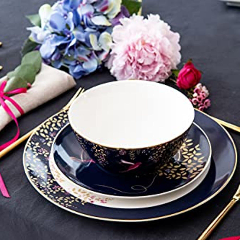 Service de table Sara Miller London Chelsea 12 pièces - 11 assiettes de service, 8 assiettes à dessert, 6 bols