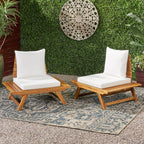 Chaises d'extérieur Sedona en bois d'acacia (lot de 2) par Christopher Knight Home