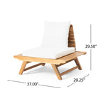 Chaises d'extérieur Sedona en bois d'acacia (lot de 2) par Christopher Knight Home