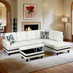 Ensemble de canapés 3 pièces en similicuir PU pour salon